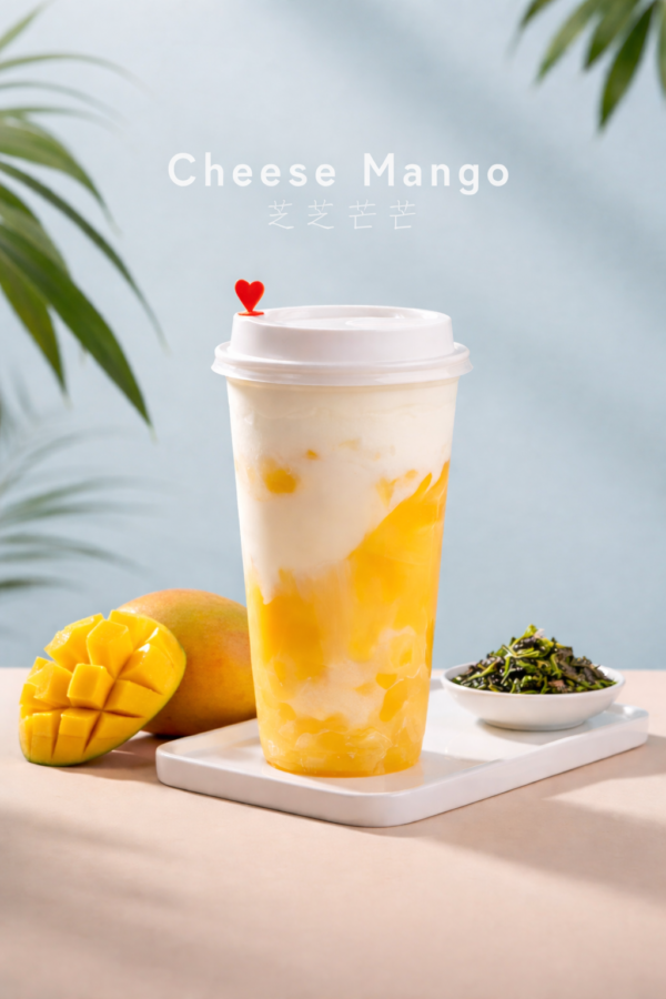 cheese matcha mango