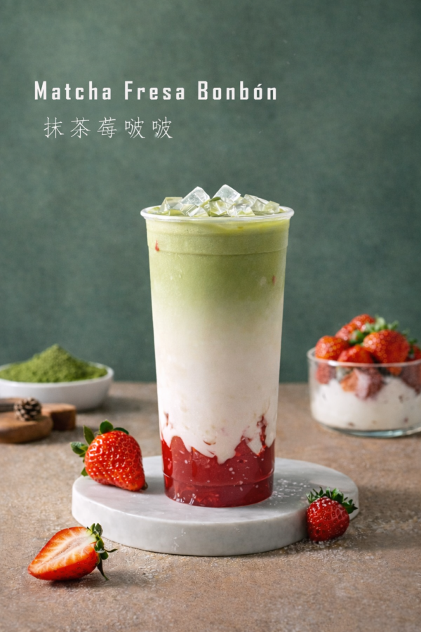 fresa matcha bonbón fresa matcha bonbón