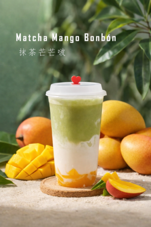 matcha fresa bonbón