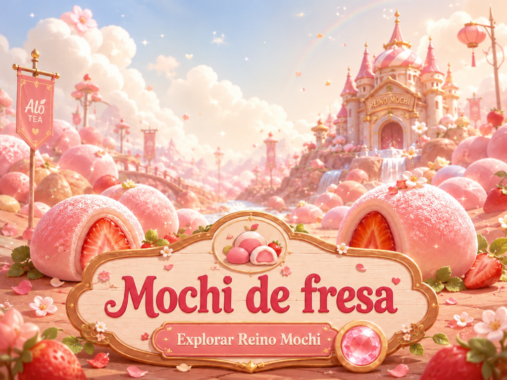 mochi de fresa