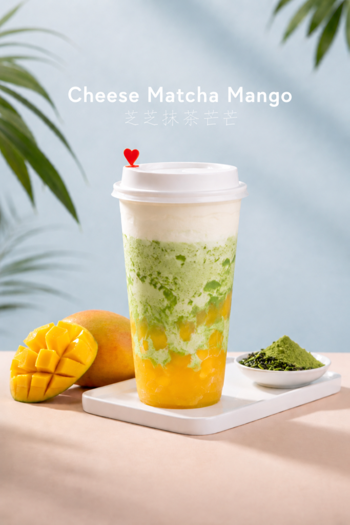 cheese macha mango
